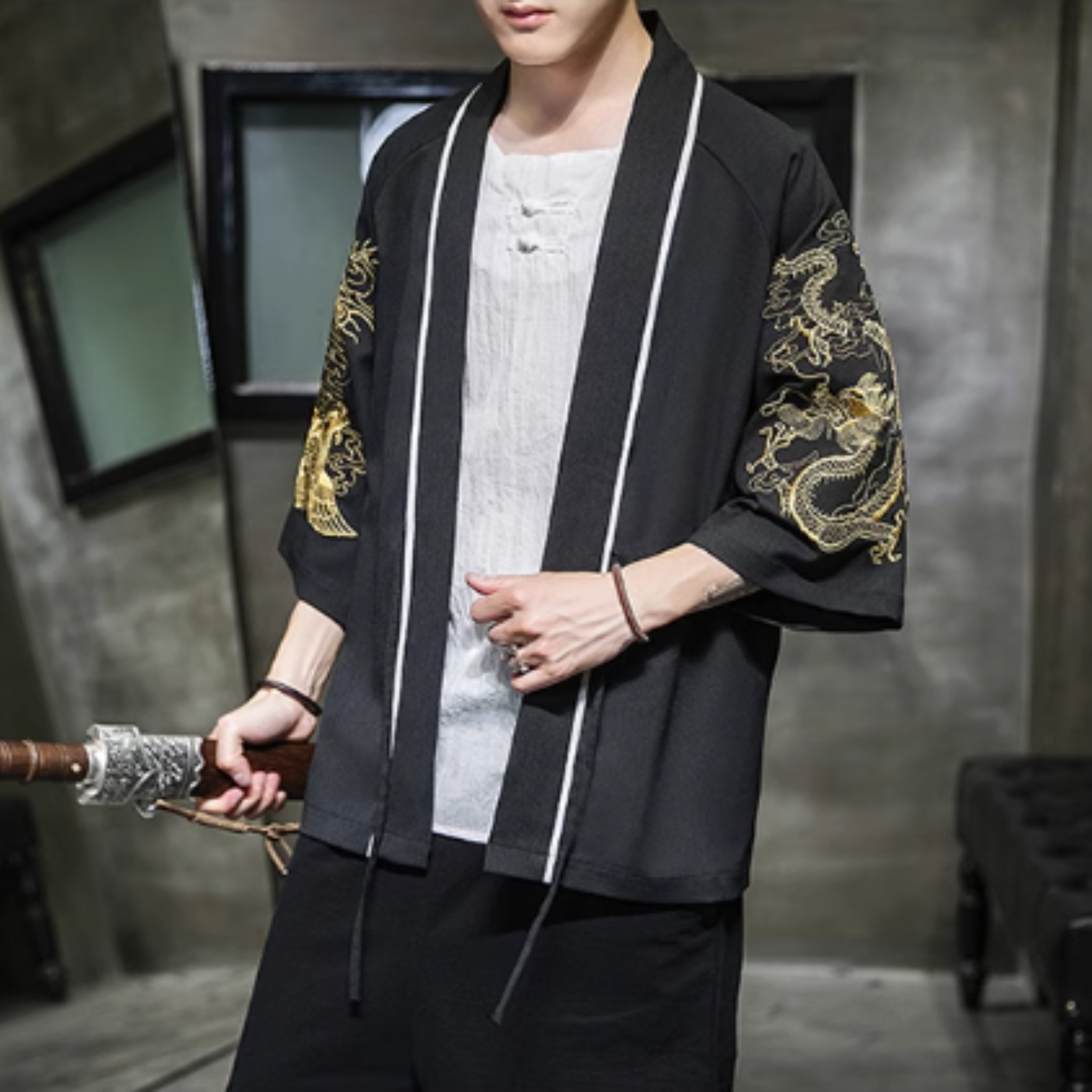 Veste Kimono Japonais Homme ’Mitsuo’