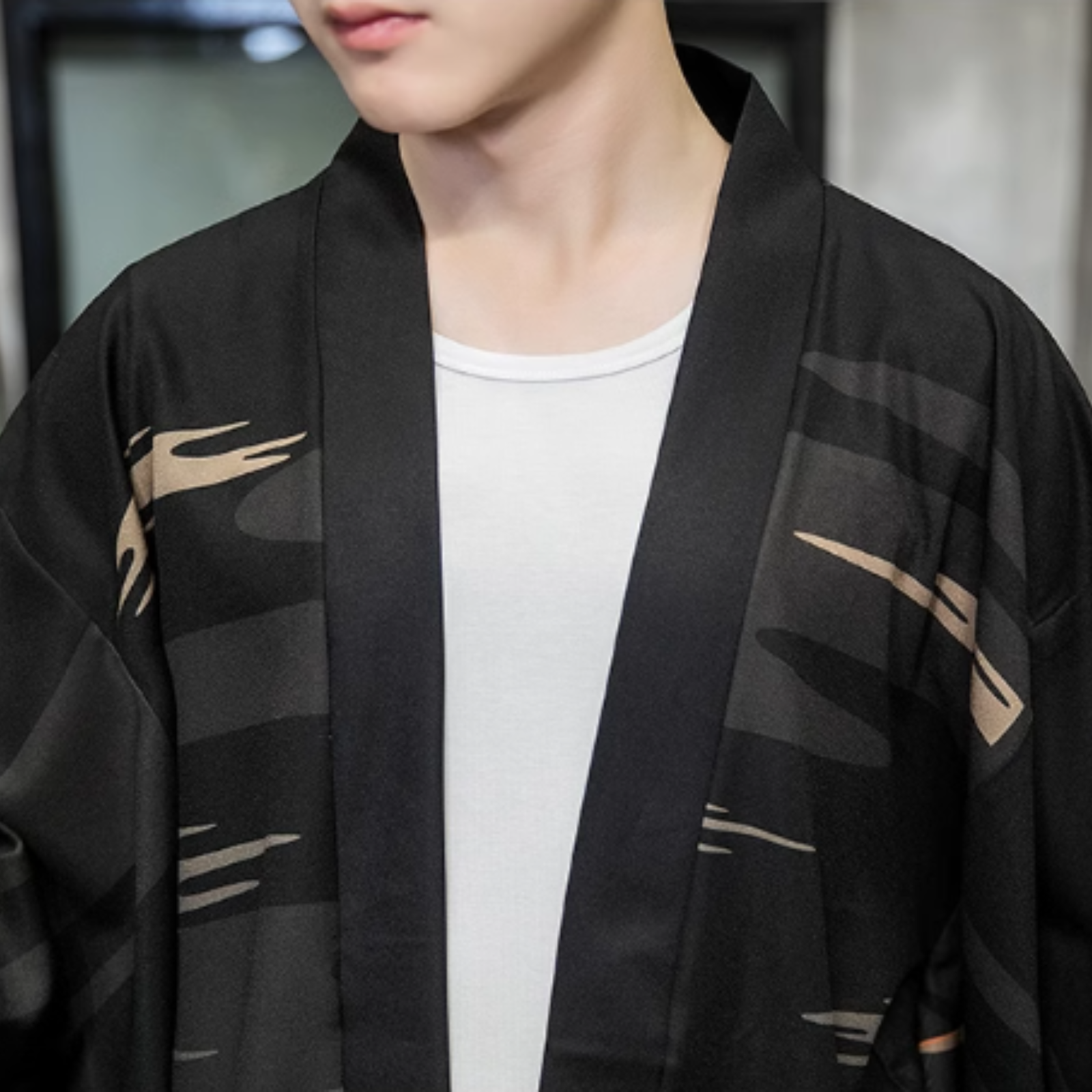 Veste Kimono Motif Torii ’Hikaru’