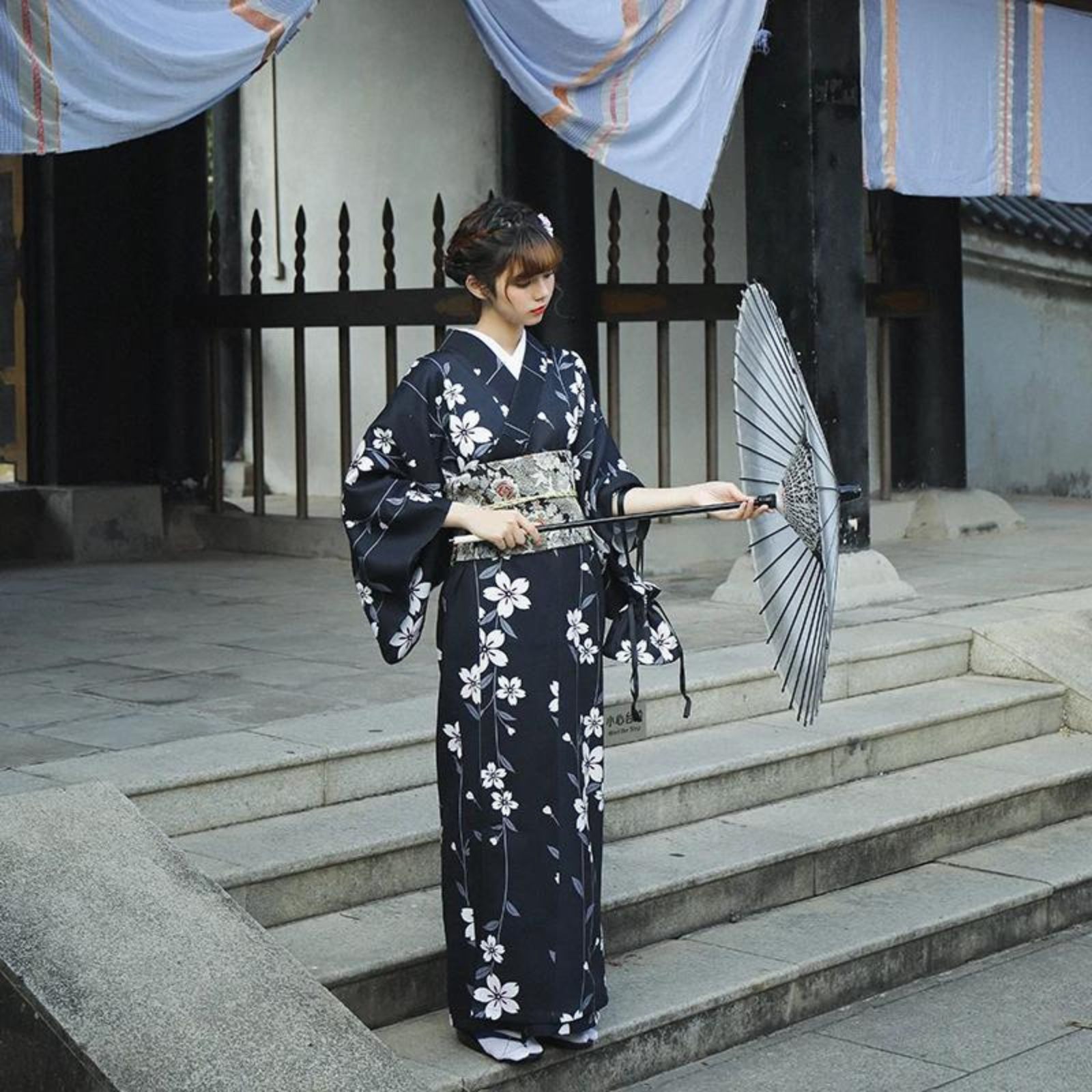 Vrai Kimono Japonais Femme